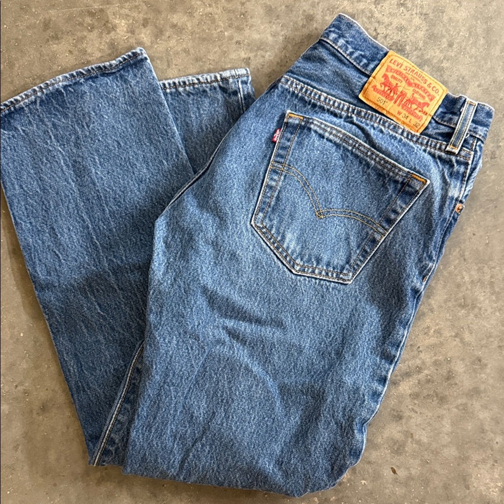 Levi's 501 Men's Blue Jeans - 34x32